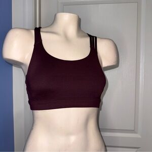 Athleta Burgundy Sports Bra Intimates & Sleepwear size S